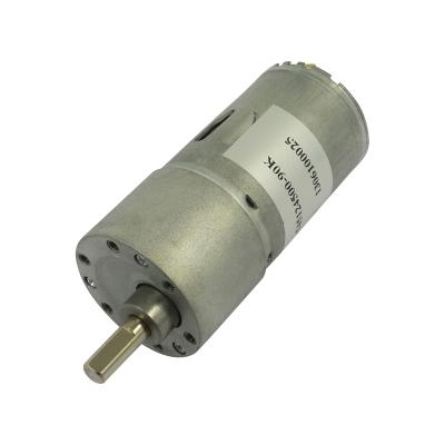 China Gearbox Diameter 37mm Low Rpm Motor 12v Totally Enclosed Electric Gear DC Motor for sale