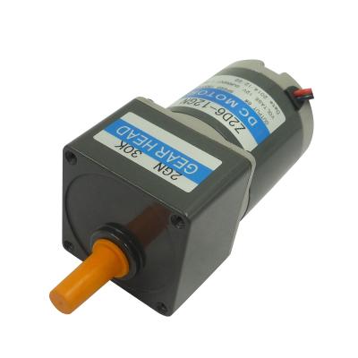 China Totally Enclosed 12v 24v 90v 6w 10w Pm Carbon Brush Small DC Gearbox Motor With High Torque for sale