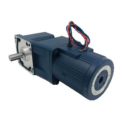 China Single Phase AC Motor Totally Enclosed With 90 Degree Right Angle Gearbox Gear Asynchronous Motor With Speed ​​Controller for sale