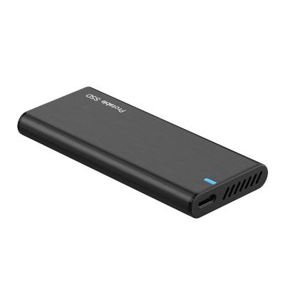 China Aluminum strong and drop-resistant external ssd caddy usb3.1 m.2 to high speed NVME NGFF 2TB ssd 10Gbps case for sale