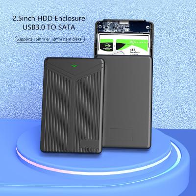 China Power Case USB 3.0 To SATA 2.5 Inch 15mm / 12mm SATAIII HDD / SSD External Hard Drive Enclosure Max 6TB for sale