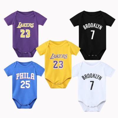 China Shirts & Cheap Cute Funny Tops Baby Soccer Football Tank Top Clothes Sleeveless Rompers Set For Summer Sports for sale