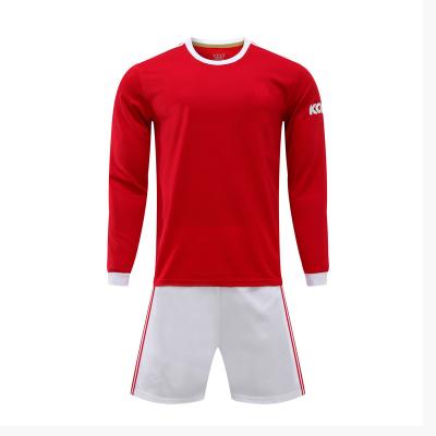 China Cheap quick-drying 2021-2022 new league wear soccer long sleeve soccer jersey uniform suppliers club soccer long sleeve soccer jersey for sale