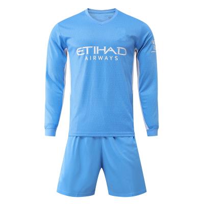 China Cheap quick-drying 2021-2022 new authentic league wear football long sleeve long sleeve soccer jersey club football uniform soccer jerseys for sale