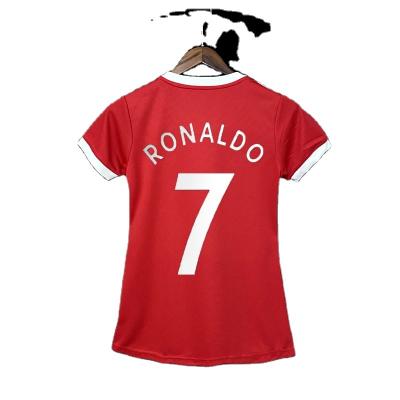 China 2022 hot sale Cheap Quick-drying new ladies soccer wear Ronaldo soccer football club uniform singlet 7# singlets for women for sale