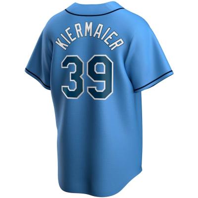 China Breathable Cheap Customize Mens #39 Tampa Bay City Baseball Jersey Cheap Blue Kevin Kiermaier Stitched Ray Uniform High Quality for sale