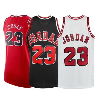 China Newest Cheap Wholesale Cheap QUICK DRY China Custom Embroidered Chicago City Bulls 23 Michael Jordan Basketball Jerseys Sports Team Tank Top for sale