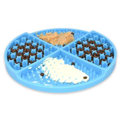 China BHD Pet Boredom and Worry Reducer Treat Protector Silicone Dogs Feeder BPA Free Slow Sustainable Feeder Lick Mat For Dogs for sale