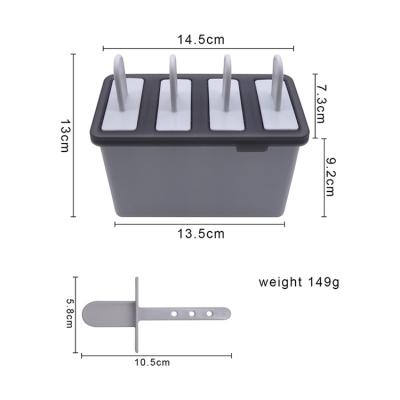 China Sustainable Disposable Popsicle Molds Plastic Pop Makers Reusable Food Grade Ice Cream Mold for sale