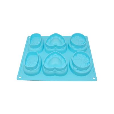 China High Quality Disposable Silicone Molds for DIY Soap Making Durable Silicone Soap Molds Reusable Dishwasher Safe Soap Silicone Mold for sale