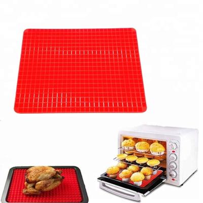 China Air Fryer Disposable Heat Resistant Pyramid Microwave&dishwasher Griddle Safe Non Food Grade Approved Silicone Baking Mat for sale