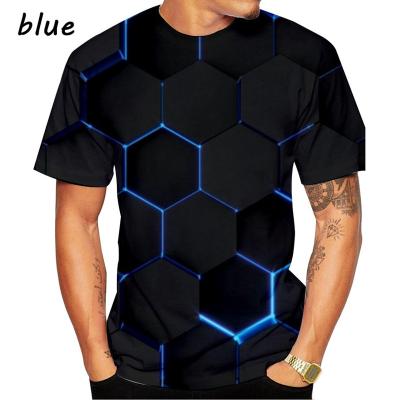 China Anti-wrinkle amazon ebay 2022 summer plus size mens casual loose 3D camouflage top sports mens t-shirt for sale