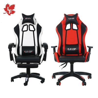 China Comfortable Swivel Gaming Chair Free Sample Office PC Computer Gamer Chairs High Extended Leather Back Swivel Racing Gaming Chair for sale