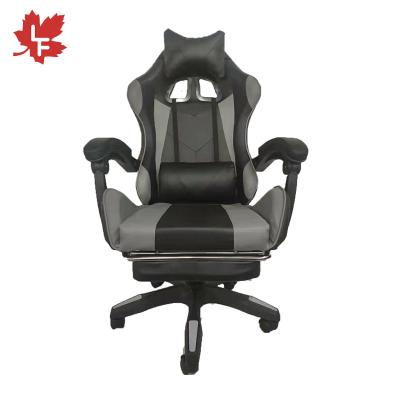 China Cheap Rotating Gaming Chair Price Office PC Computer Gamer Chairs Extended Footrest Ergonomic Executive Swivel Packing Gray Office Gaming Chairs Black for sale