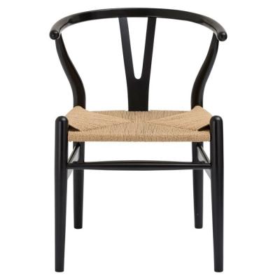 China Wholesale Cheap Beech Wood Wishbone Chair Beech Wood Dining Nordic European Oak Wooden Natural Color Chair Y Style Black Wishbone Chair for sale