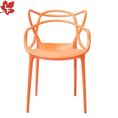 China PP Plastic Chair Classic Black Plastic Chairs Factory Direct Sale Stackable Price Best Customized Armrest Polypropylene Chair For Events for sale