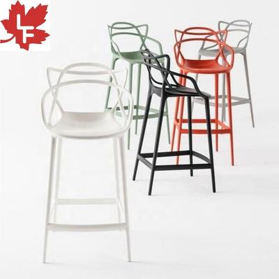 China High Quality Designer Kitchen PP Chair Bar Stool Furniture Height Bar Counter Stool Comfortable Cheap Modern Plastic Chair Plastic Stool For Sale for sale