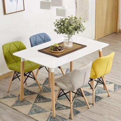 China Urbanart Padded Side PU Seat +Beech Wood Legs Leather Dining Chair With Padded Solid Wood Seat Legs Chair Cafe Ideal For Dining,Afeteria Lounge for sale