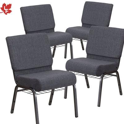 China China Modern Wholesale Cheap Metal Stackable Interlocking Theater Used Gray Church Chairs Seats For Auditorium for sale