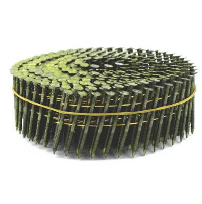 China GB Standard 2.3*50mm 16 Degree Galvanized Wire Welded Coil Ring Nails for sale