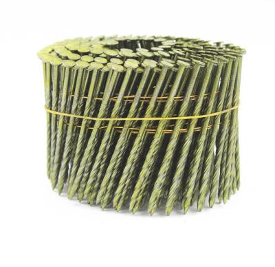 China Steel Air Coil Nail 2.5*75mm 16 Degree Galvanized Wire Welded Nails for Construction for sale