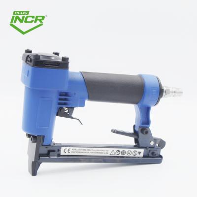 China Furniture Staple Gun 21 Gauge Fine Crown Air Pneumatic Stapler 8416 for DIY Decoration for sale