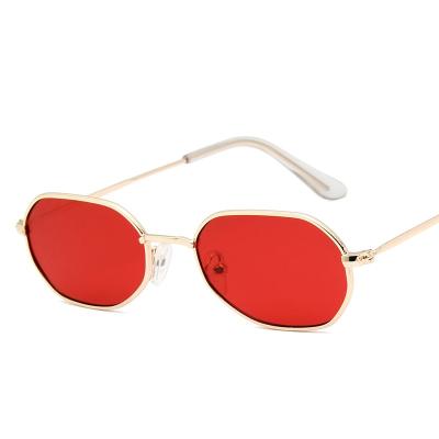 China Fashion Sunglasses New Design Small Frame Metal Sunglasses Shape International Designer Sunglasses Brand for sale