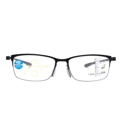 China Reading Glasses Wholesale Blue Light Blocking Ultra Light Multifocal Temple TR90 Reading Glasses for sale