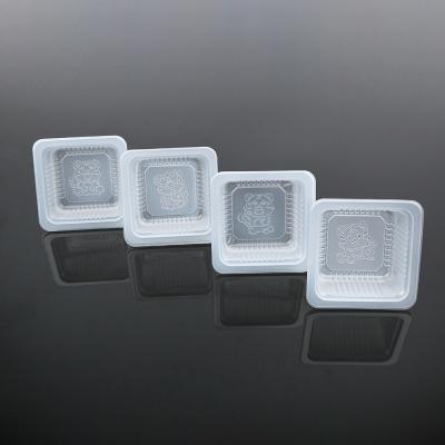 China Disposable Mooncake Blister PP Tray Plastic Biscuit Dessert Box Food Grade for sale