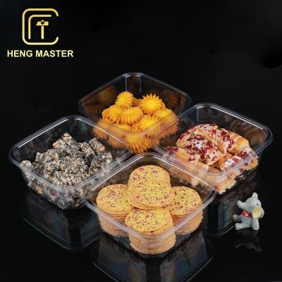 China OEM Gebakjecontainer om voor de Cakes die van Bakkerijkoekjes te gaan met Deksel inpakken Te koop