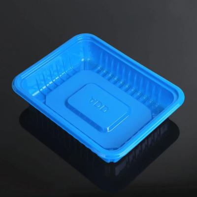 China Tablero Rectangular Cuadrado Pequeño Bandeja De Plástico Desechable Transparente en venta