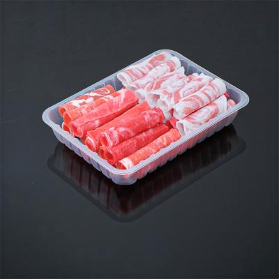 China Disposable Plastic Food Tray Whole Chicken Meat Tray PP PET MAP Frozen Tray for sale