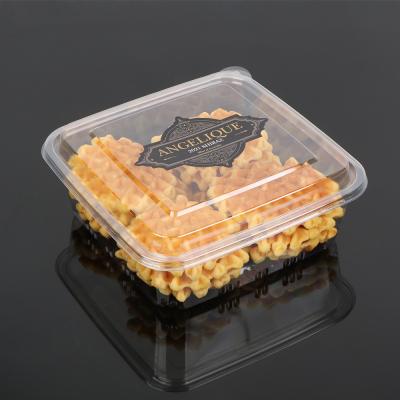 China High quality hot disposable plastic transparent PET packaging cake,Disposable Fruit Tray for sale