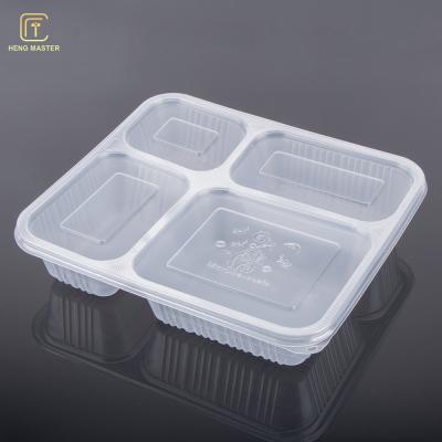 Chine Plateau de repas de ligne aérienne du compartiment 23*20.5*4.5cm du rectangle 4 à vendre