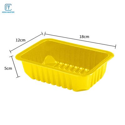 Chine FDA jaunissent les aliments surgelés Tray Packaging de 18*12*5cm à vendre