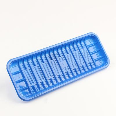 China Blue Color Food Grade Material 20*16.5*3.5cm PP Food Tray for sale