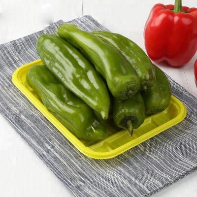 China Bandeja de servicio vegetal el 18.5*13.5*2cm plástica amarilla en venta