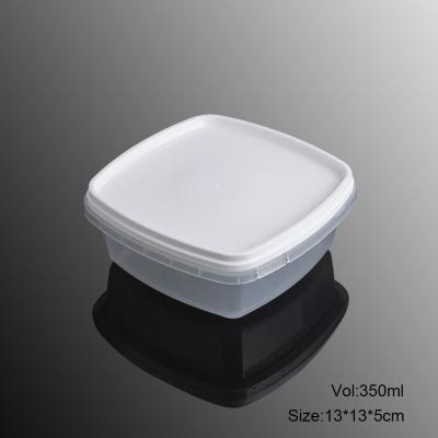 China Voedselbehoud Microwavable Plastic Kernachtigere 13*13*5cm Te koop