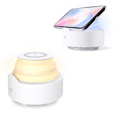 China Wireless Charger For Mobile Phone Touch Lamp Speaker Portable Radio Lighting Speaker Wireless Charger Blue Tooth Speaker for sale