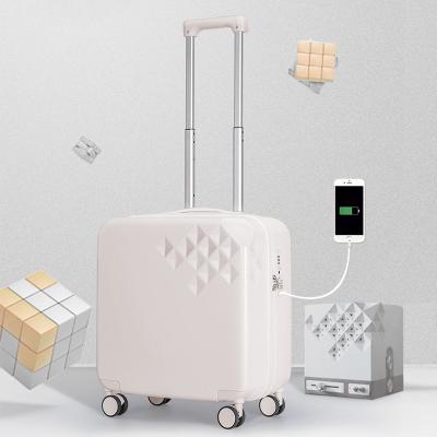 China Fashionable Mixi Luggage Moving Hand Suitcase With USB Charger Travel Wholesale Trolley Rolling Smart Luggage for sale