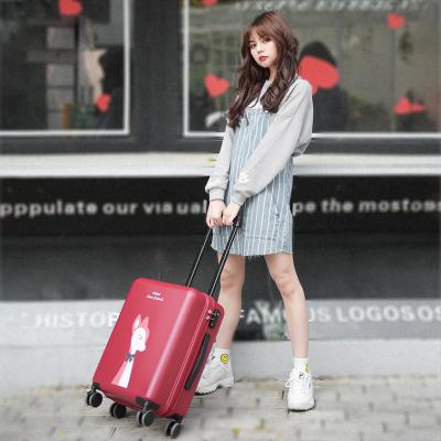 China Wholesale Fashion AJI Fashion Girl Waterproof Travel Luggage Trolley Bag Dirt Proof Hardshell Carry On Luggage Suitcase For Women for sale