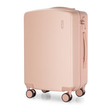 China Hanke Wheel PC Travel Trolley Luggage Fashionable Wholesale Rolling Mute Bag Set Carry On Boarding Suitcase for sale