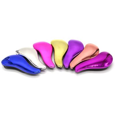 China Waterproof Loop Hair Brush Health Care Products Plated Pink Powder Hair Brush Manufacturers for sale