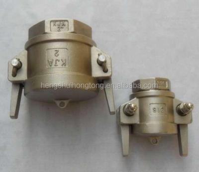 China Oil gas water type KJA stainless steel camlock quick coupling for ammonia or liquefied gas or oil or water for sale