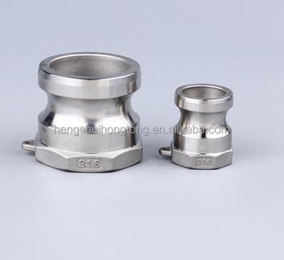 China Building Material Stores Stainless Steel Camlock Male Threaded Adapter Type A for sale