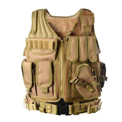 China Outdoor Camouflage Mesh Breathable Combat Vest Multifunctional Military Tactical Vest for sale