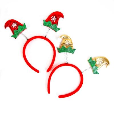 China Cheap European and American Wholesale Christmas Festival Style Children's Hair Accessories Small Hat Headbands for sale