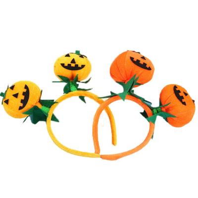 China European and American Style Retailer Pumpkin Headbands For Kids Halloween Hair Bands Leaves for sale