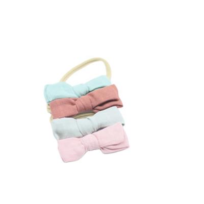 China Handmade Baby Bow Headbands Various Colors Baby Hair Accessories Baby Headband Hair Accessories Bowknot Headband For Kids for sale