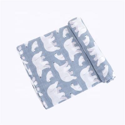 China Beautiful HOT Wholesale Super Organic Soft Touch 100% Cotton Muslin Baby Comforter Blanket for sale